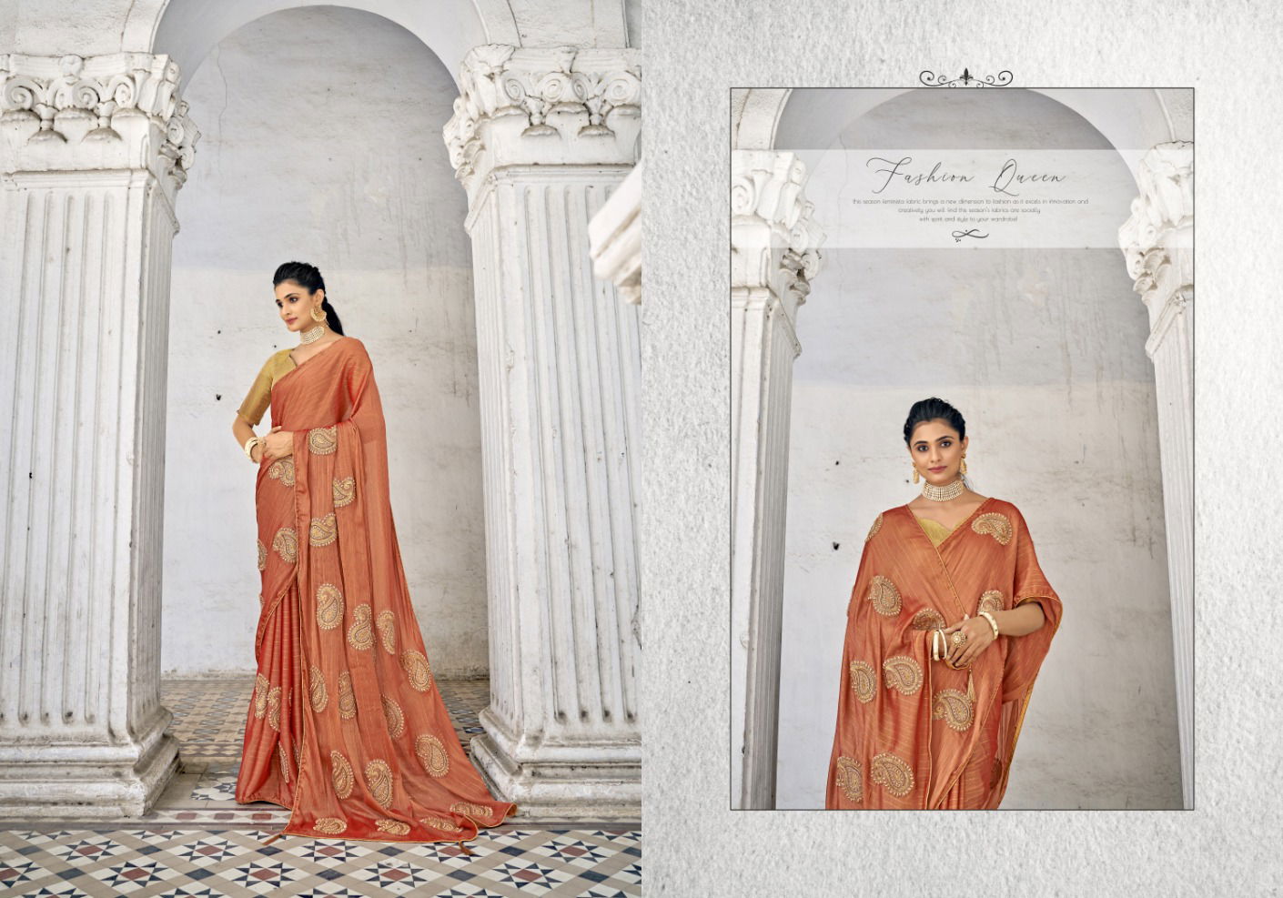 Ynf Mango Chiffon Designer Sarees Catalog